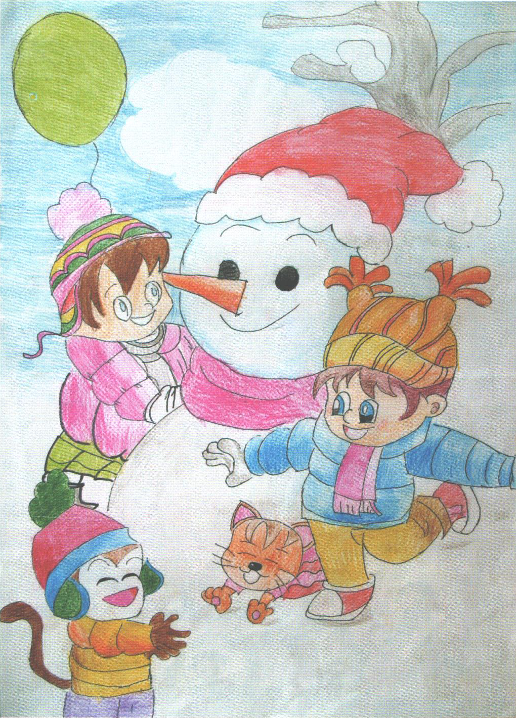 漫画儿童画五级